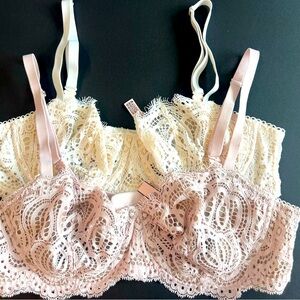 Victoria’s Secret EUC dream, angels push-up bra without padding lace bras 36C